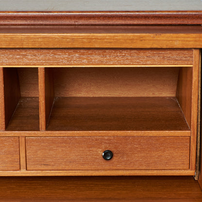 Markaryds Mobelindustri Vintage Roll Top Writing Bureau #79401