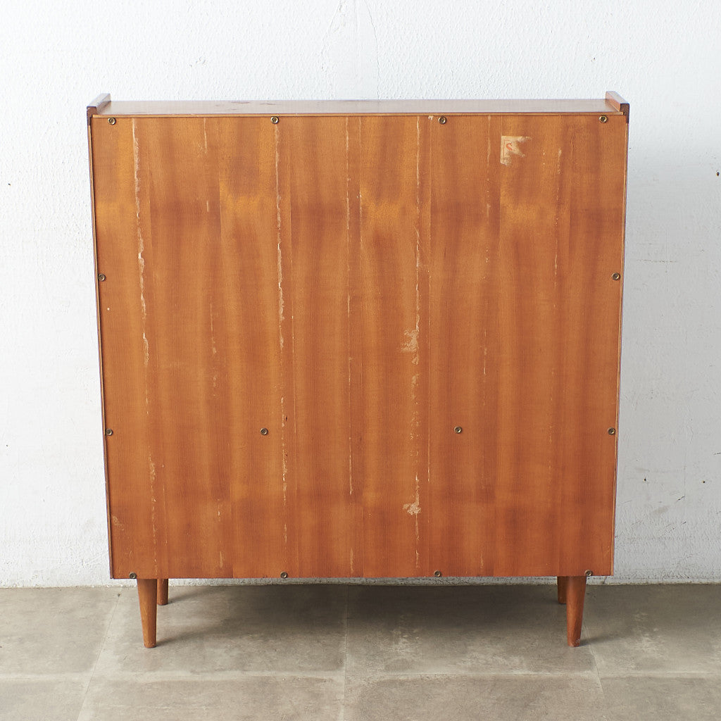 [67619] British vintage glass bookcase