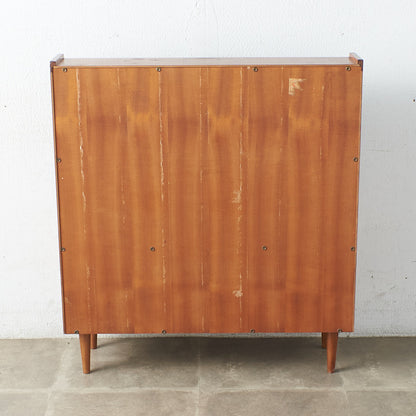 [67619] British vintage glass bookcase