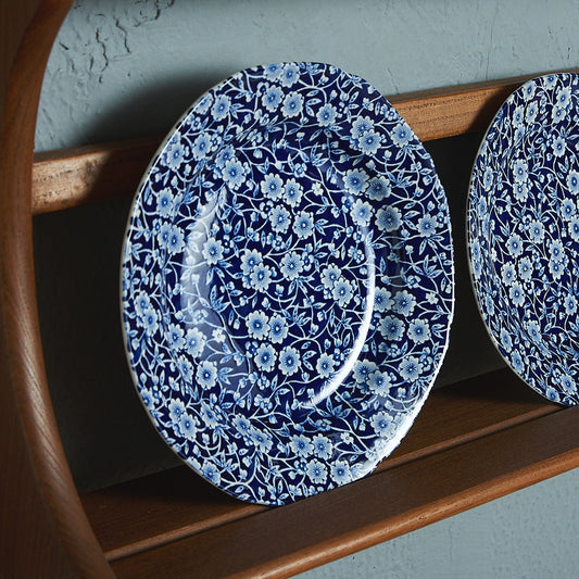 Burleigh バーレイ BLUE CALICO プレート / 21.5cm #84516
