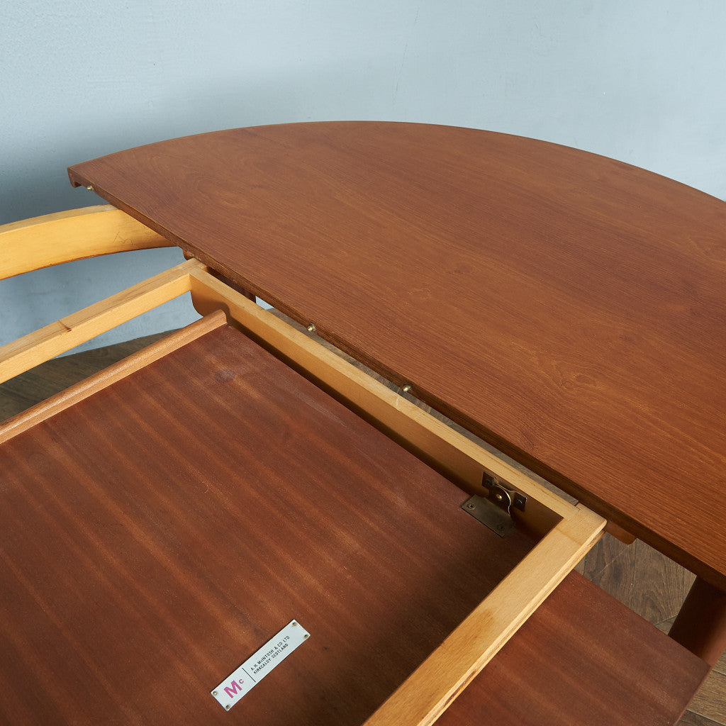AHMcINTOSH Extension Round Dining Table / Repainted Top #82024
