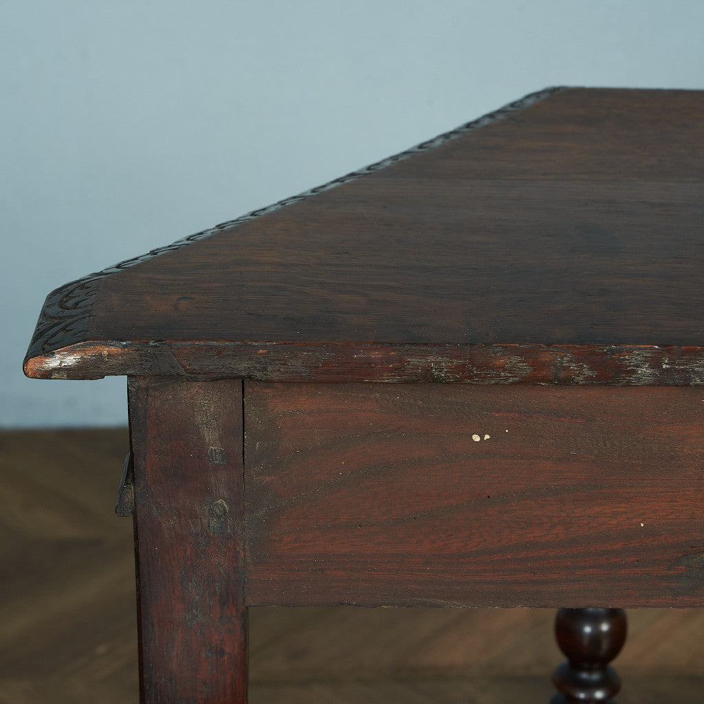 British classic oak side table #80476