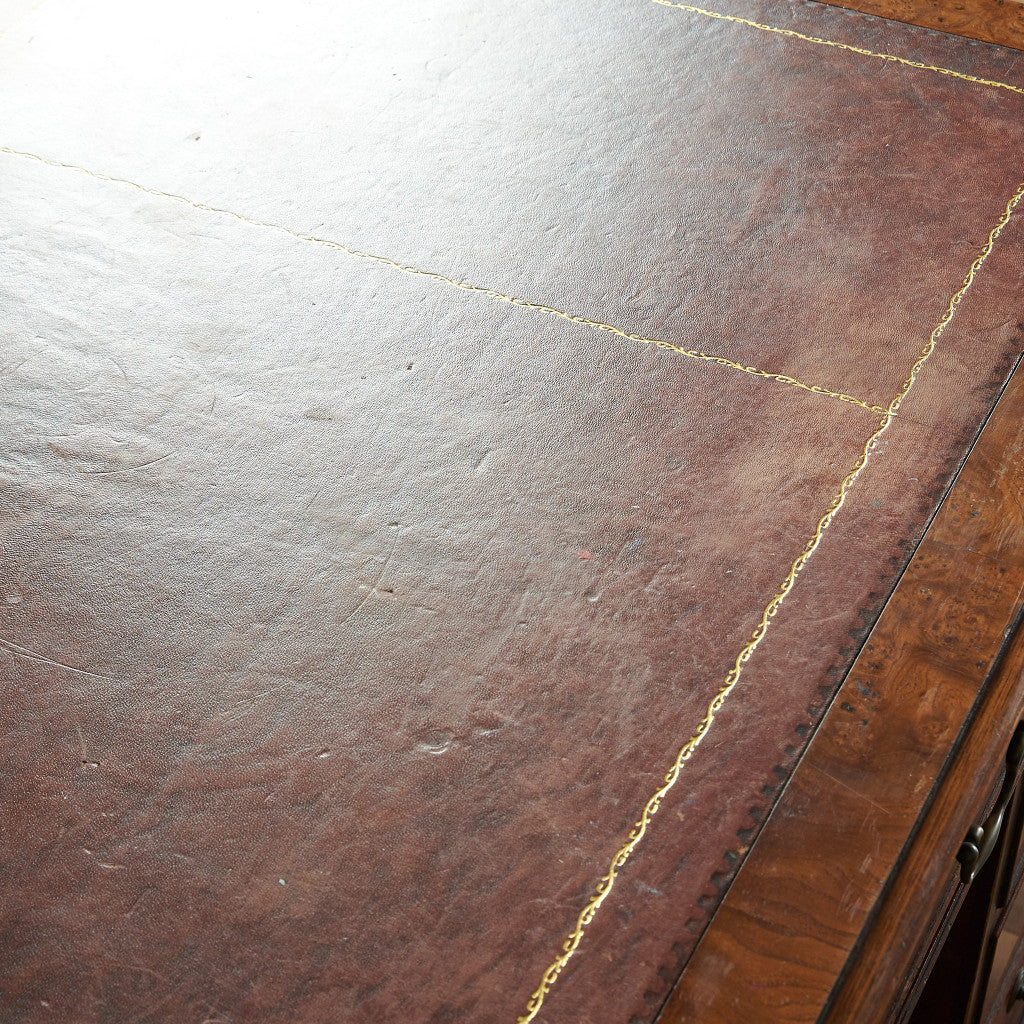 British classic walnut double-sided desk #81874