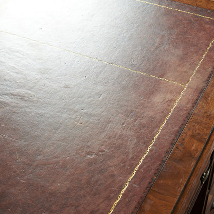 British classic walnut double-sided desk #81874