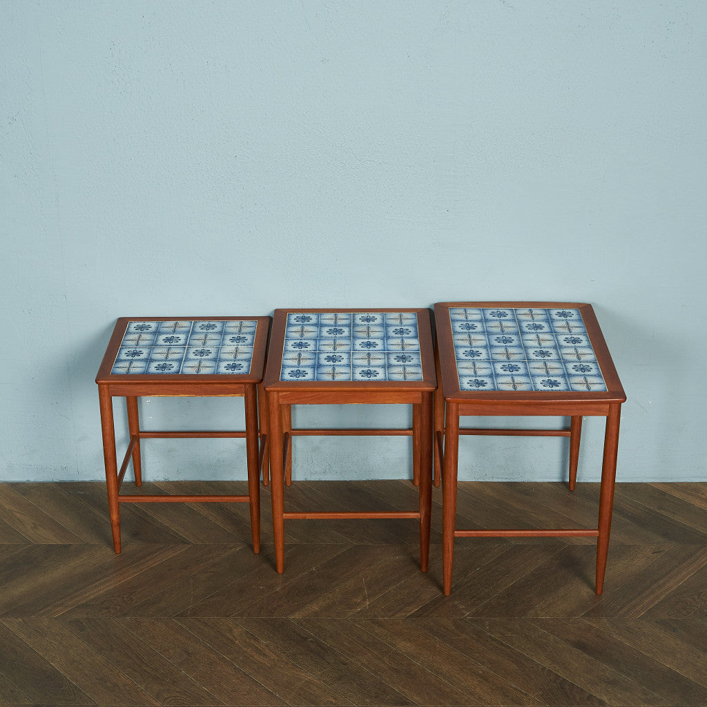 Nordic Vintage Tile Top Nesting Table #72166