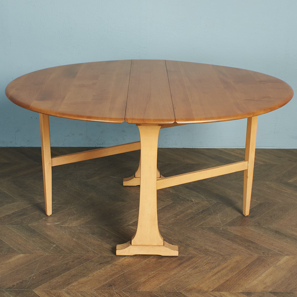 ERCOL Oval Gate Leg Butterfly Table / Repainted Top #75941