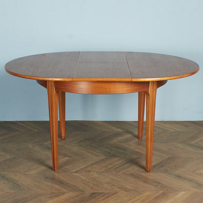 British vintage extension round dining table #74385