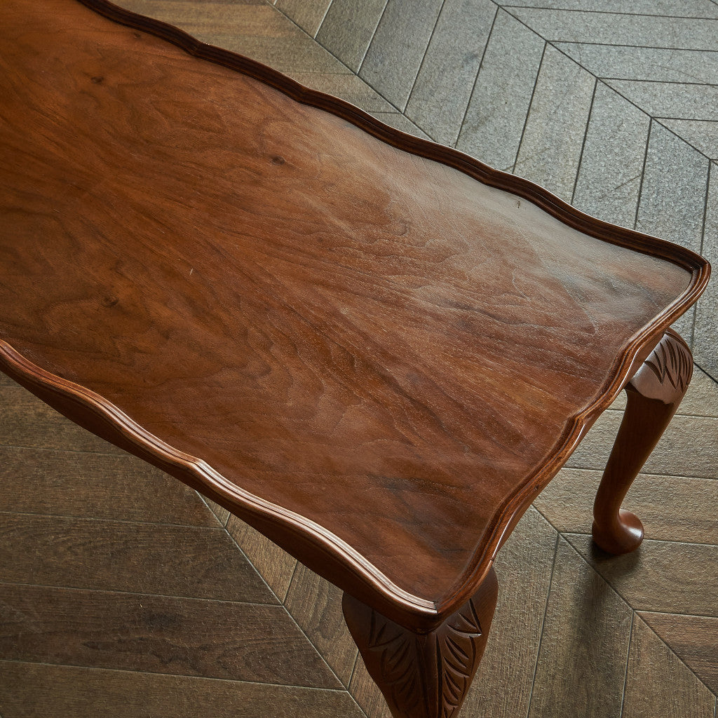 British classic walnut center table #79417