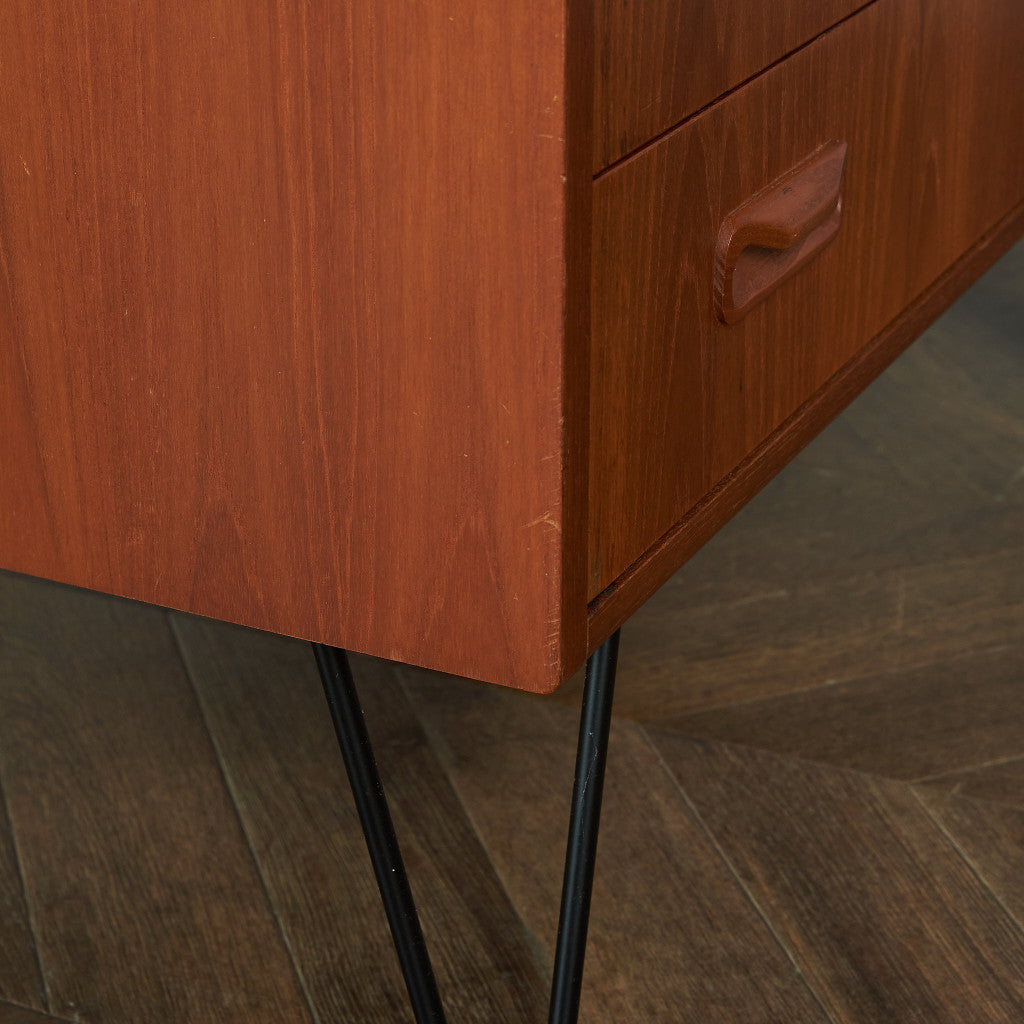 G-PLAN Fresco 3-tier chest/custom iron hairpin legs #80361