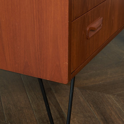 G-PLAN Fresco 3-tier chest/custom iron hairpin legs #80361