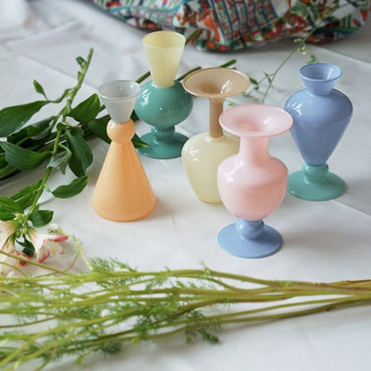 MINI VASE TWO TONE / Gray×Orange