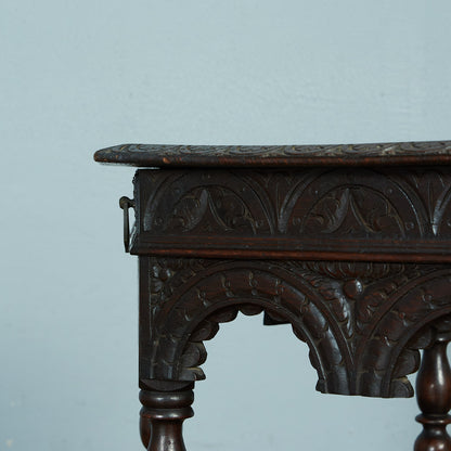 British classic oak side table #80476