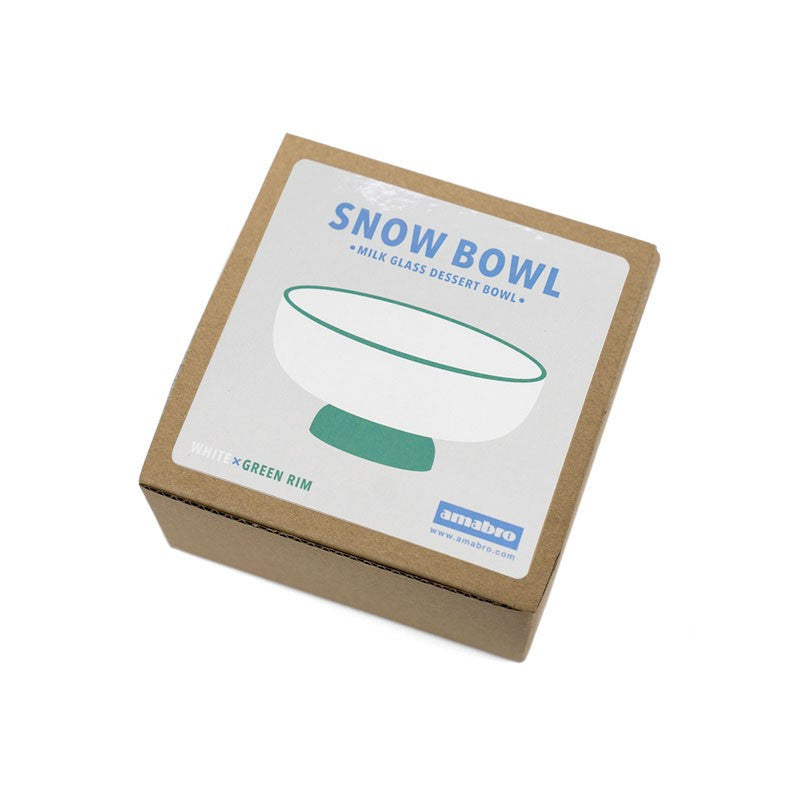 SNOW BOWL / White × Green Rim