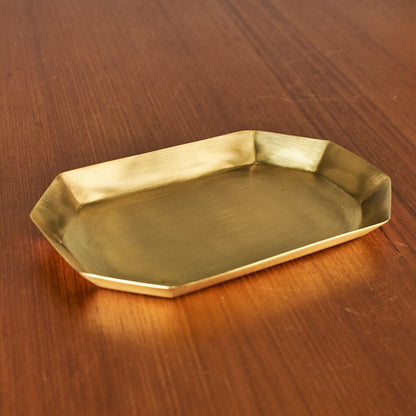 BRASS PLATE 長八角形