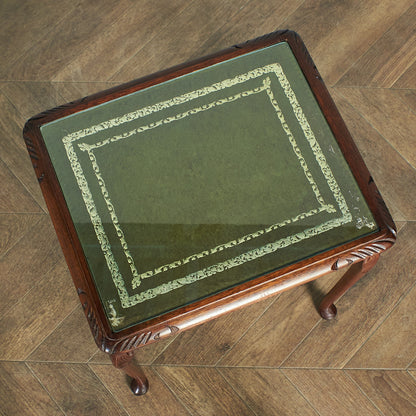 British classic glass top nesting table #78638