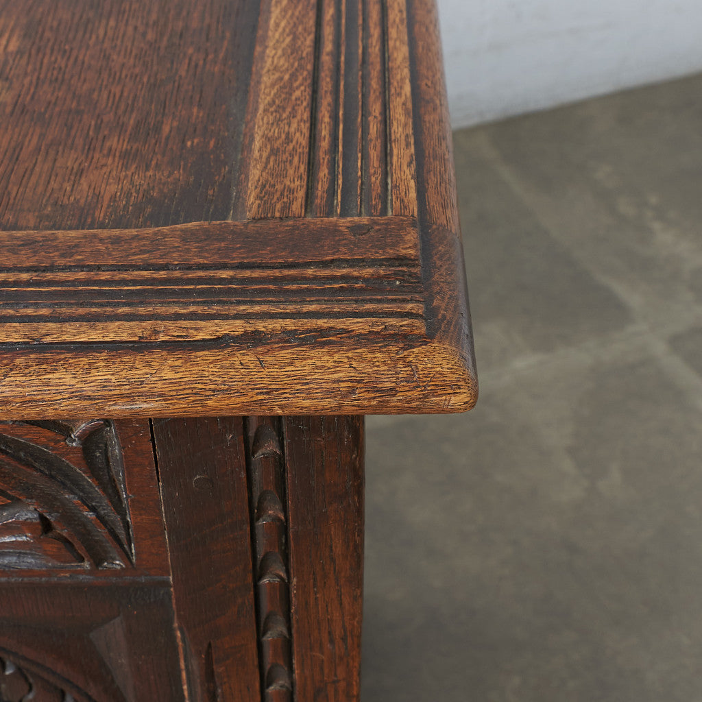 英国クラシック オーク材 ブランケットボックス