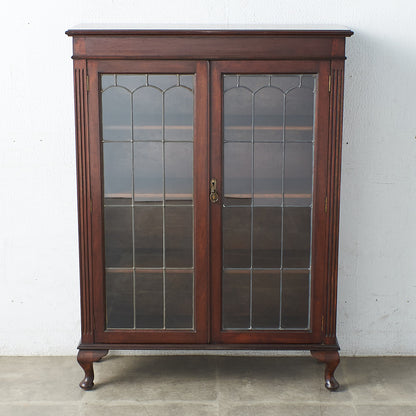 [65974] British classic walnut bookcase
