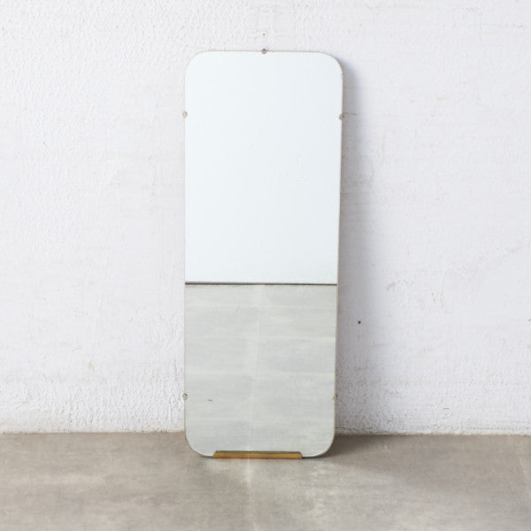 Chinese white ヴィンテージ フレームレス ウォールミラー