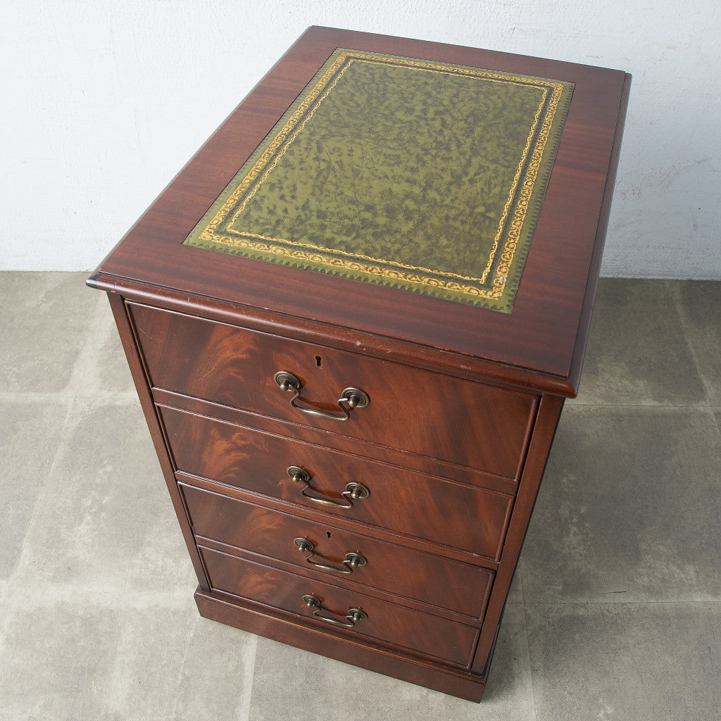 英国クラシック 2段ファイルキャビネット