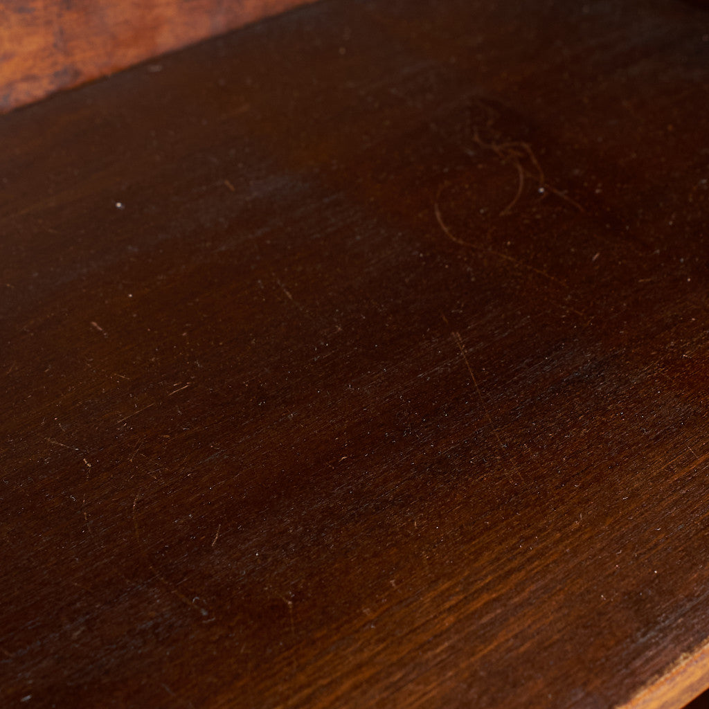 [65974] British classic walnut bookcase