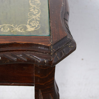 英国クラシック ガラストップ ネストテーブル