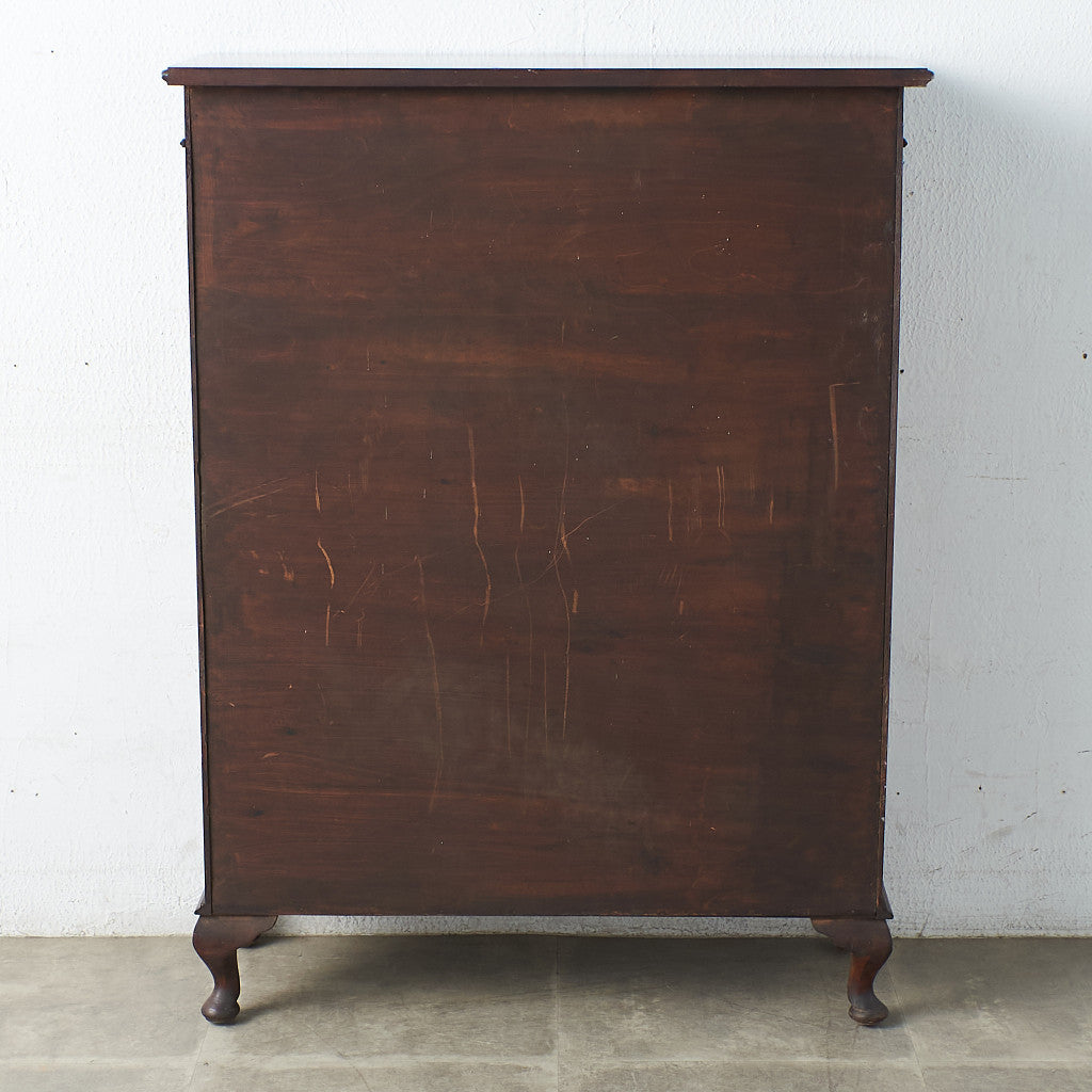 [65974] British classic walnut bookcase