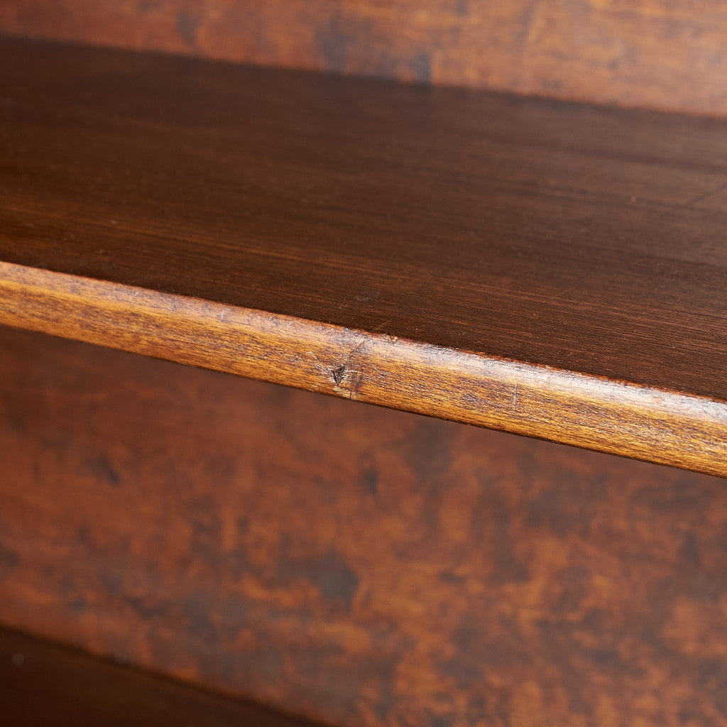 [65974] British classic walnut bookcase