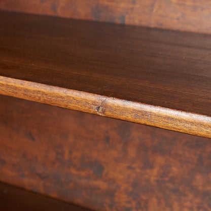 [65974] British classic walnut bookcase