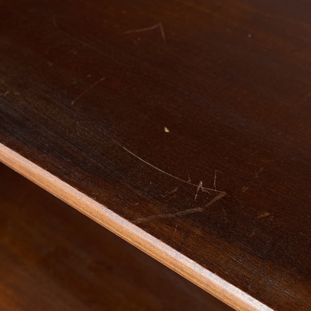 [65974] British classic walnut bookcase